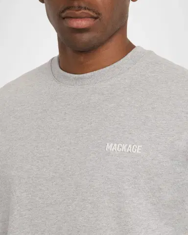 Mackage Men's Tee-R Silicone Logo Cotton T-Shirt | Thumbnail 5 Mackage Men's Tee-R Silicone Logo Cotton T-Shirt | Thumbnail 5