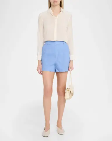 Cinq a Sept Tora Linen Suiting Shorts | Thumbnail 2 Cinq a Sept Tora Linen Suiting Shorts | Thumbnail 2