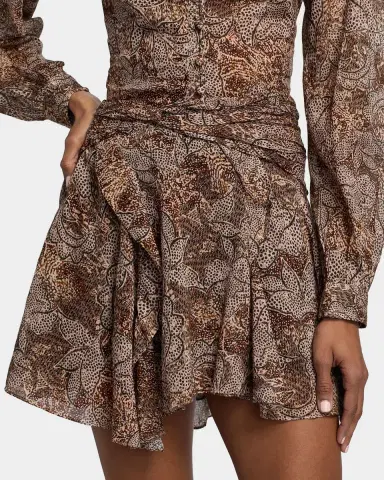 Isabel Marant Camia Paisley-Print Ruflled Mini Skirt | Thumbnail 5 Isabel Marant Camia Paisley-Print Ruflled Mini Skirt | Thumbnail 5