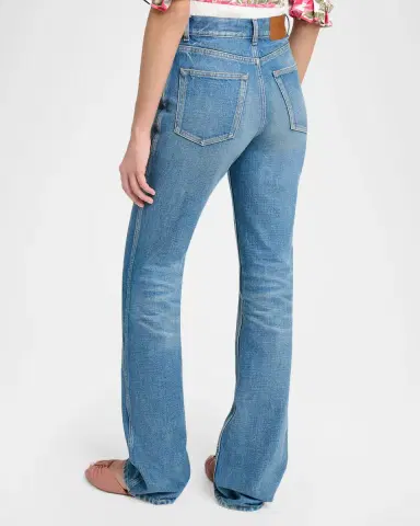 Chloé High-Rise Slim-Leg Denim Trousers | Thumbnail 3 Chloé High-Rise Slim-Leg Denim Trousers | Thumbnail 3