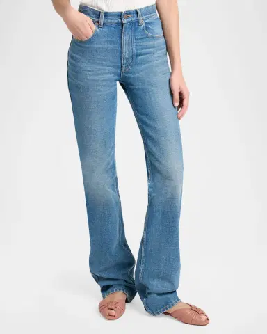 Chloé High-Rise Slim-Leg Denim Trousers | Thumbnail 4 Chloé High-Rise Slim-Leg Denim Trousers | Thumbnail 4
