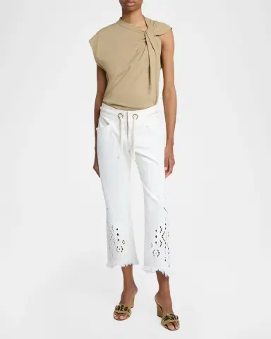 Isabel Marant Nayda Twisted Sleeveless T-Shirt | Thumbnail 2 Isabel Marant Nayda Twisted Sleeveless T-Shirt | Thumbnail 2