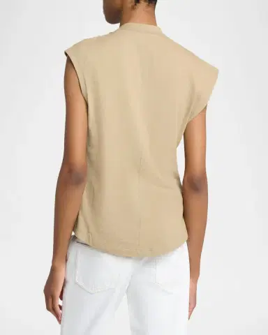 Isabel Marant Nayda Twisted Sleeveless T-Shirt | Thumbnail 3 Isabel Marant Nayda Twisted Sleeveless T-Shirt | Thumbnail 3
