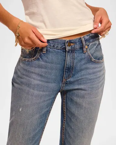 Ramy Brook Milla Distressed Low-Rise Tapered Jeans | Thumbnail 5 Ramy Brook Milla Distressed Low-Rise Tapered Jeans | Thumbnail 5