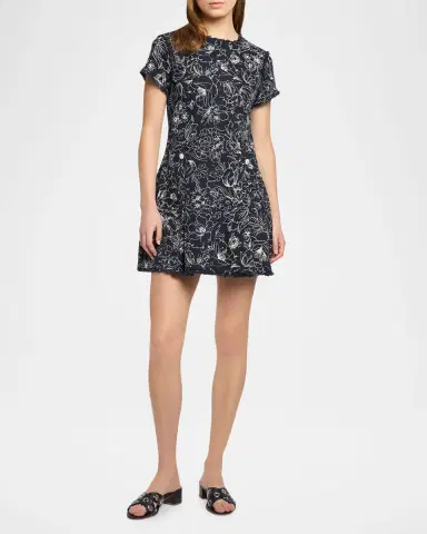 Cinq à Sept Nova Garden Doodle Mini Dress | Thumbnail 2 Cinq à Sept Nova Garden Doodle Mini Dress | Thumbnail 2