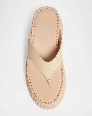 Chloé Nama Platform Leather Thong Sandals | Thumbnail 4 Chloé Nama Platform Leather Thong Sandals | Thumbnail 4