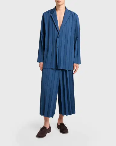 Homme Plissé Issey Miyake Men's Edge Ensemble Single-Breasted Pleated Jacket | Thumbnail 2 Homme Plissé Issey Miyake Men's Edge Ensemble Single-Breasted Pleated Jacket | Thumbnail 2