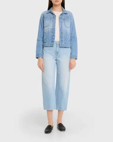 L 'AGENCE Mallis High-Rise Bow-Leg Jeans | Thumbnail 2 L 'AGENCE Mallis High-Rise Bow-Leg Jeans | Thumbnail 2