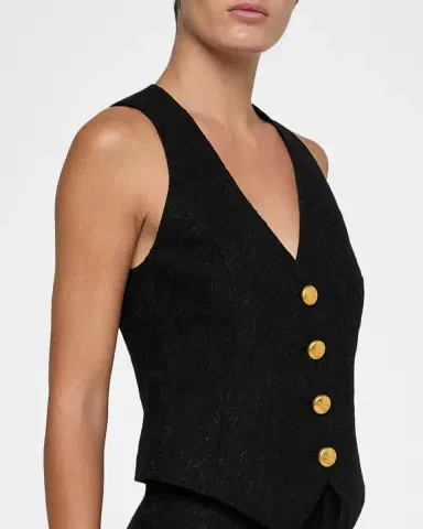 L'Agence Kino Bonded Lace Vest | Thumbnail 5 L'Agence Kino Bonded Lace Vest | Thumbnail 5