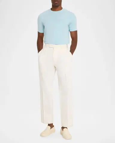 Giorgio Armani Men's Short-Sleeved Cotton Jersey T-Shirt | Thumbnail 2 Giorgio Armani Men's Short-Sleeved Cotton Jersey T-Shirt | Thumbnail 2