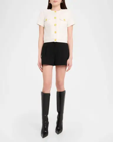 L 'AGENCE Saige Safari Shorts | Thumbnail 2 L 'AGENCE Saige Safari Shorts | Thumbnail 2