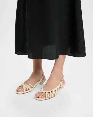 Chloe Estra Asymmetric Knotted Leather Sandals | Thumbnail 2 Chloe Estra Asymmetric Knotted Leather Sandals | Thumbnail 2