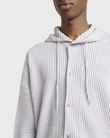 Homme Plissé Issey Miyake Men 's Monthly Colors Pleated Snap-Front Hoodie | Thumbnail 5 Homme Plissé Issey Miyake Men 's Monthly Colors Pleated Snap-Front Hoodie | Thumbnail 5