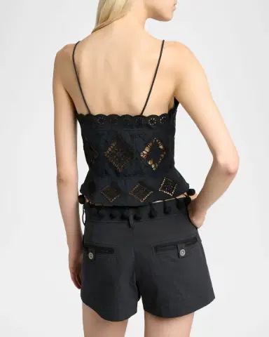 Isabel Marant Nelssy Broderie Anglaise Sleeveless Top | Thumbnail 2 Isabel Marant Nelssy Broderie Anglaise Sleeveless Top | Thumbnail 2
