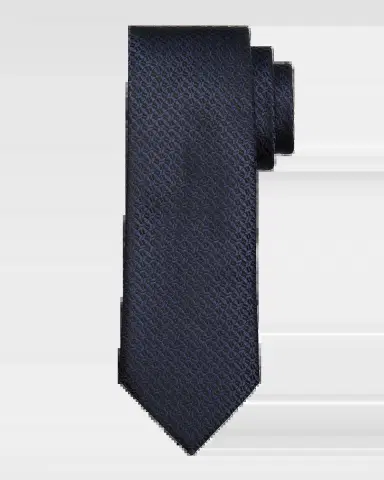 Zegna Men's Tonal Geometric Jacquard Silk Tie | Thumbnail 2 Zegna Men's Tonal Geometric Jacquard Silk Tie | Thumbnail 2