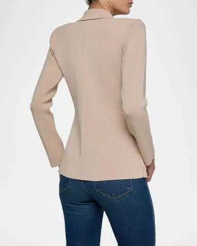 L 'AGENCE Amelia Knit Double-Breasted Blazer | Thumbnail 2 L 'AGENCE Amelia Knit Double-Breasted Blazer | Thumbnail 2
