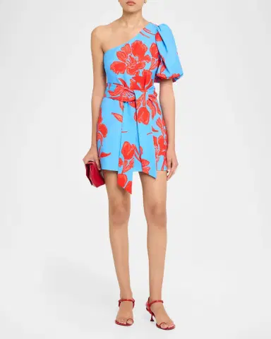 Cara Cara Lucia One-Shoulder Mini Dress | Thumbnail 4 Cara Cara Lucia One-Shoulder Mini Dress | Thumbnail 4