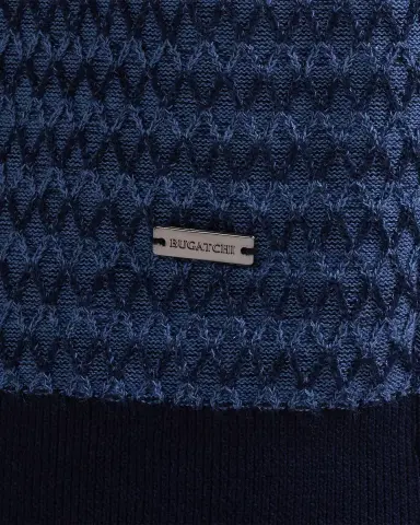 Bugatchi Men's Two-Tone Honeycomb Button-Front Sweater | Thumbnail 6 Bugatchi Men's Two-Tone Honeycomb Button-Front Sweater | Thumbnail 6