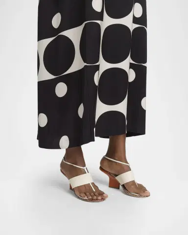 Dries Van Noten 80mm Leather Curved Heel Thong Sandals | Thumbnail 2 Dries Van Noten 80mm Leather Curved Heel Thong Sandals | Thumbnail 2