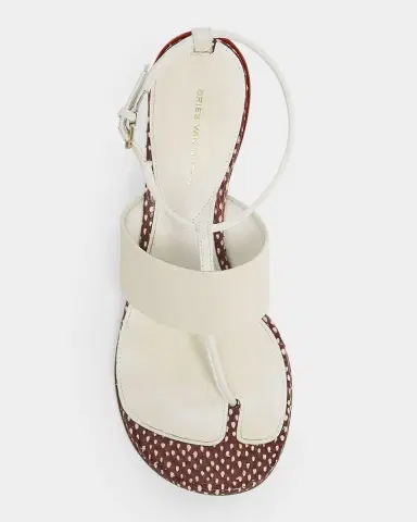 Dries Van Noten 80mm Leather Curved Heel Thong Sandals | Thumbnail 6 Dries Van Noten 80mm Leather Curved Heel Thong Sandals | Thumbnail 6