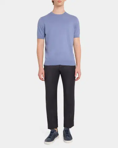ZEGNA Men's Premium Cotton Knit T-Shirt | Thumbnail 2 ZEGNA Men's Premium Cotton Knit T-Shirt | Thumbnail 2
