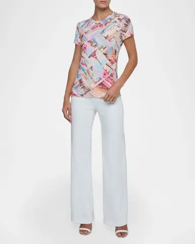 L'Agence Ressi Short-Sleeve Postcard Tee | Thumbnail 2 L'Agence Ressi Short-Sleeve Postcard Tee | Thumbnail 2
