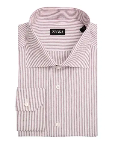 Zegna Men's Micro-Stripe Cotton Dress Shirt | Thumbnail 1 Zegna Men's Micro-Stripe Cotton Dress Shirt | Thumbnail 1