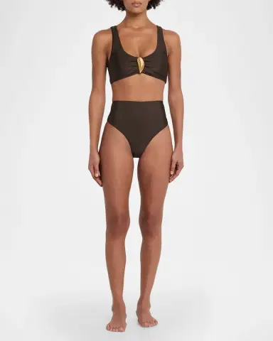 SIMKHAI The Gracie Shell Bikini Bottoms | Thumbnail 2 SIMKHAI The Gracie Shell Bikini Bottoms | Thumbnail 2