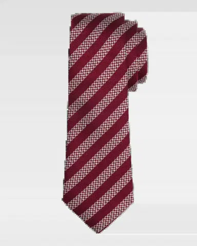 Giorgio Armani Men's Woven Stripe Silk Tie | Thumbnail 2 Giorgio Armani Men's Woven Stripe Silk Tie | Thumbnail 2