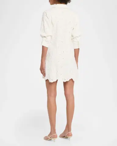 Simkhai Freya Embroidered Mini Dress | Thumbnail 3 Simkhai Freya Embroidered Mini Dress | Thumbnail 3