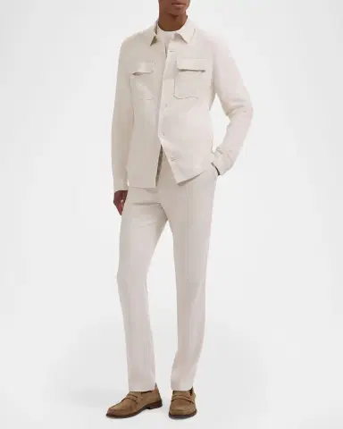 Bugatchi Men's Aerolinen Button-Front Shirt | Thumbnail 2 Bugatchi Men's Aerolinen Button-Front Shirt | Thumbnail 2