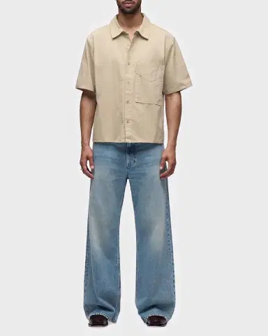 Hudson Men's Cotton Oversized-Pocket Short-Sleeve Shirt | Thumbnail 2 Hudson Men's Cotton Oversized-Pocket Short-Sleeve Shirt | Thumbnail 2