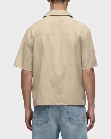 Hudson Men's Cotton Oversized-Pocket Short-Sleeve Shirt | Thumbnail 3 Hudson Men's Cotton Oversized-Pocket Short-Sleeve Shirt | Thumbnail 3