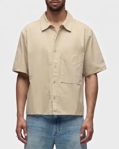 Hudson Men's Cotton Oversized-Pocket Short-Sleeve Shirt | Thumbnail 4 Hudson Men's Cotton Oversized-Pocket Short-Sleeve Shirt | Thumbnail 4