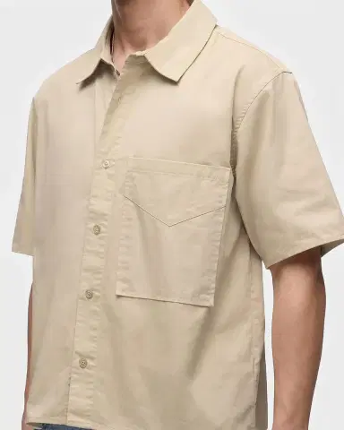Hudson Men's Cotton Oversized-Pocket Short-Sleeve Shirt | Thumbnail 5 Hudson Men's Cotton Oversized-Pocket Short-Sleeve Shirt | Thumbnail 5