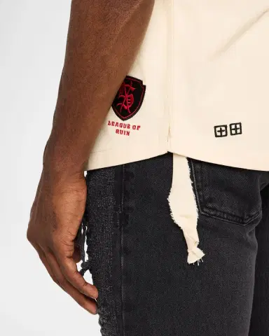 Ksubi Men 's Kball Embroidered Twill Baseball Jersey | Thumbnail 5 Ksubi Men 's Kball Embroidered Twill Baseball Jersey | Thumbnail 5