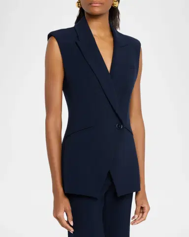 Veronica Beard Ciel Tailored Vest | Thumbnail 4 Veronica Beard Ciel Tailored Vest | Thumbnail 4