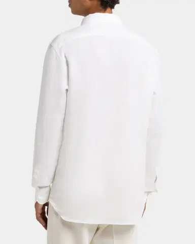 ZEGNA Men 's Oasi Lino Button-Down Shirt | Thumbnail 2 ZEGNA Men 's Oasi Lino Button-Down Shirt | Thumbnail 2