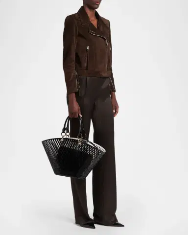 Tom Ford Cut Out Patent Leather Medium Tote Bag | Thumbnail 5 Tom Ford Cut Out Patent Leather Medium Tote Bag | Thumbnail 5