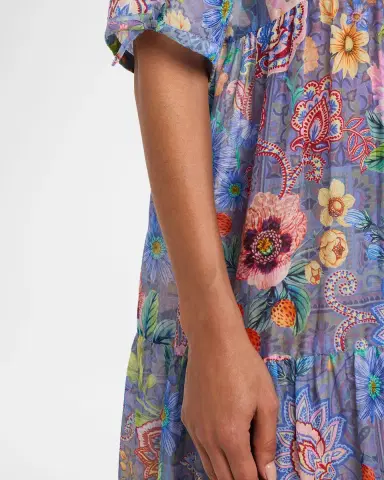 Johnny Was Lilliana Tiered Midi Dress | Thumbnail 5 Johnny Was Lilliana Tiered Midi Dress | Thumbnail 5