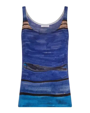 Gabriela Hearst Ecliptor Scribble-Print Cashmere-Silk Knit Tank Top | Thumbnail 2 Gabriela Hearst Ecliptor Scribble-Print Cashmere-Silk Knit Tank Top | Thumbnail 2