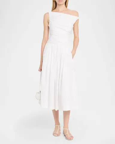 Cara Cara Zora A-Line Poplin Midi Dress | Thumbnail 2 Cara Cara Zora A-Line Poplin Midi Dress | Thumbnail 2