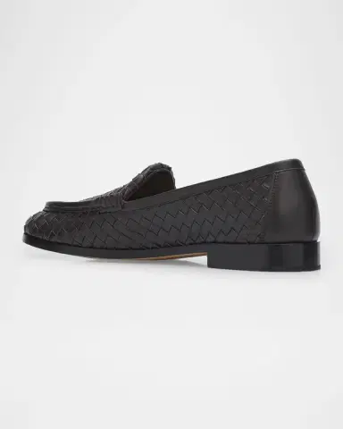 Bottega Veneta Silenzio Intrecciato Leather Loafers | Thumbnail 4 Bottega Veneta Silenzio Intrecciato Leather Loafers | Thumbnail 4