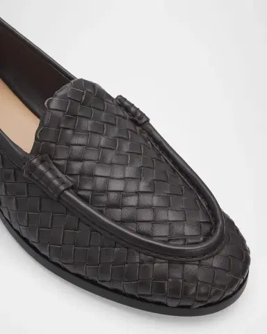 Bottega Veneta Silenzio Intrecciato Leather Loafers | Thumbnail 5 Bottega Veneta Silenzio Intrecciato Leather Loafers | Thumbnail 5