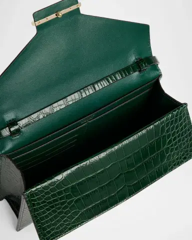 Tom Ford Small Croc-Embossed Leather T-Clasp Clutch Bag | Thumbnail 8 Tom Ford Small Croc-Embossed Leather T-Clasp Clutch Bag | Thumbnail 8