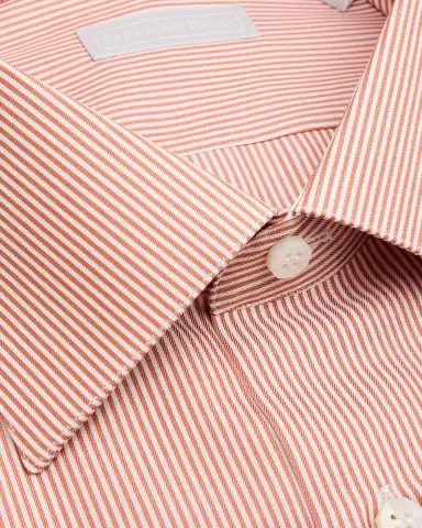 Stefano Ricci Men's Cotton Bicolor Stripe Dress Shirt | Thumbnail 2 Stefano Ricci Men's Cotton Bicolor Stripe Dress Shirt | Thumbnail 2