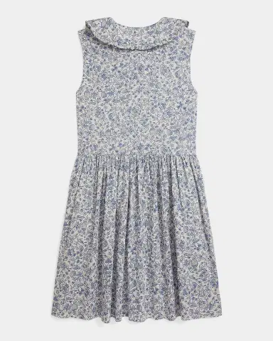 Polo Ralph Lauren Little Girl 's & Girl 's Floral Slub Cotton Shirtdress | Thumbnail 2 Polo Ralph Lauren Little Girl 's & Girl 's Floral Slub Cotton Shirtdress | Thumbnail 2