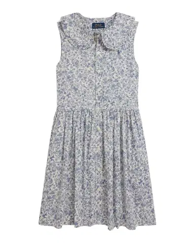 Polo Ralph Lauren Little Girl 's & Girl 's Floral Slub Cotton Shirtdress | Thumbnail 1 Polo Ralph Lauren Little Girl 's & Girl 's Floral Slub Cotton Shirtdress | Thumbnail 1