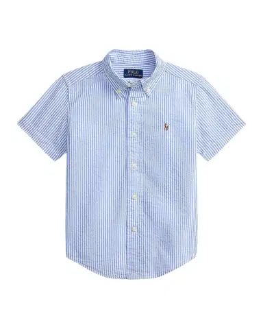 Polo Ralph Lauren Little Boy 's & Boy 's Striped Cotton Seersucker Shirt | Thumbnail 1 Polo Ralph Lauren Little Boy 's & Boy 's Striped Cotton Seersucker Shirt | Thumbnail 1