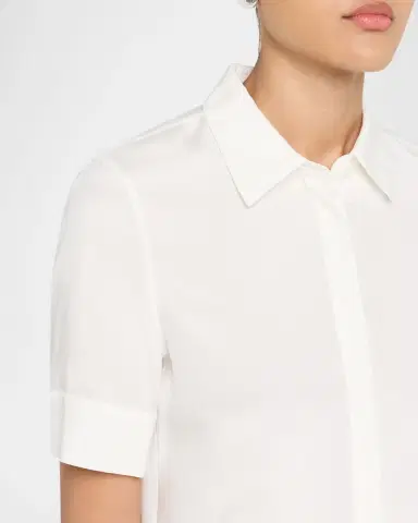 Lafayette 148 New York Scottie Button-Down Cotton Blouse | Thumbnail 5 Lafayette 148 New York Scottie Button-Down Cotton Blouse | Thumbnail 5